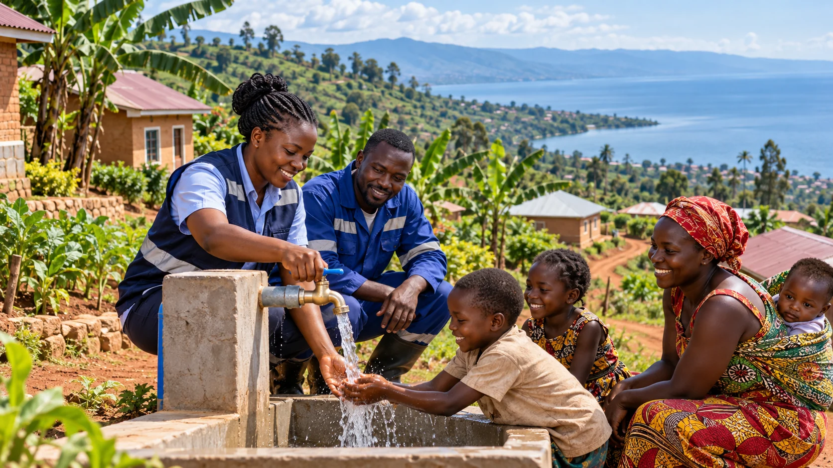 Safe drinking water in every home in Burundi